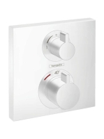 Hansgrohe Ecostat Square matt fehér falsík alatti termosztát 2 fogyasztóhoz 15714700