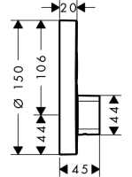 Hansgrohe ShowerSelect S 2 fogyasztós csaptelep 15748000