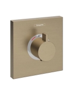 Hansgrohe ShowerSelect Highflow süllyesztett termosztátos csaptelep, szálcsiszolt bronz 15760140