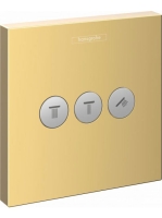 Hansgrohe ShowerSelect elzáró- és váltószelep falsík alatti szereléshez 3 fogyasztóhoz polírozott arany hatású 15764990