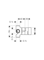 Hansgrohe alaptest quattro szelephez 15930180