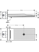 Hansgrohe Rainmaker Select 580 3jet fehér/króm fejzuhany 24001400