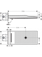 Hansgrohe Rainmaker Select 580 3jet fekete/króm fejzuhany 24001600