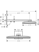 Hansgrohe Rainmaker Select 460 1jet fehér/króm fejzuhany 24003400