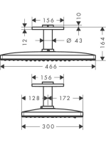 Hansgrohe Rainmaker Select 460 3jet fehér/króm fejzuhany 24006400