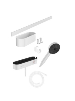 Hansgrohe WallStoris Szett termosztátos zuahnycsaptelep 3 funkciós kézizuhany EcoSmart, matt fehér 24250700