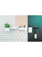 Hansgrohe WallStoris Szett termosztátos zuahnycsaptelep 3 funkciós kézizuhany EcoSmart, matt fehér 24250700