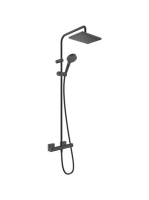 Hansgrohe Vernis Shape Zuhanyrendszer 230, 1 jet, EcoSmart, termoszáttal matt fekete 26097670