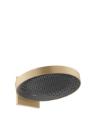 Hansgrohe Rainfinity 360 1jet, szálcsiszolt bronz fejzuhany fali csatlakozással 26230140