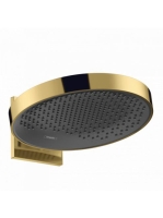 Hansgrohe Rainfinity 360 1jet, polírozott arany hatású fejzuhany fali csatlakozóval 26230990