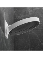 Hansgrohe Rainfinity 360 3jet, matt fehér fejzuhany fali csatlakozással 26234700