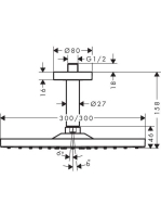 Hansgrohe Raindance E 300 1jet króm fejzuhany csatlakozóval 26250000