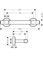 Hansgrohe Unica Comfort lábtartó króm 26329000