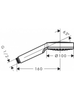 Hansgrohe Crometta 1jet kézizuhany, króm/fehér 26331400