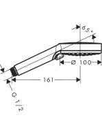 Hansgrohe Crometta kézizuhany Vario EcoSmart, króm/fehér 26332400