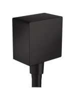 Hansgrohe FixFit csőcsatlakozás matt fekete Square visszafolyásgátlóval 26455670