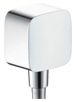 Hansgrohe Fixfit fali csatlakozás visszafolyásgátlóval és gömbcsuklóval, króm 26457000