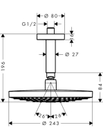 Hansgrohe Raindance Select S 240 2jet fehér/króm fejzuhany 26467400