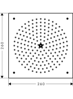 Hansgrohe Raindance Air 260x260 mm 1jet fejzuhany Ecosmart 26481000