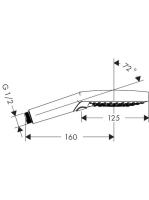 Hansgrohe Raindance Select S Kézizuhany 120, 3jet, króm 26516000