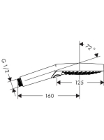 Hansgrohe Raindance Select S 120 3jet kézizuhany króm/fehér 26530400