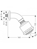 Hansgrohe Clubmaster 85 fejzuhany EcoSmart 26606000