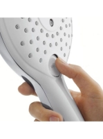 Hansgrohe Raindance Select S zuhanyszett 150 3jet 90 cm-es zuhanyrúddal, króm/fehér 26626400