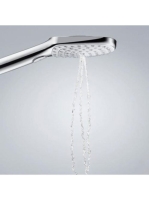 Hansgrohe Raindance Select E 3 funkciós kézizuhany tartóval és 125 cm-es zuhanytömlővel króm 26700000