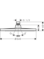 Hansgrohe Crometta S fejzuhany 240 1jet, króm 26723000
