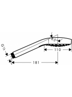 Hansgrohe Croma S 1jet kézizuhany, króm/fehér 26804400