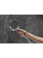 Hansgrohe Rainfinity 130 3jet szálcsiszolt fekete/króm kézizuhany 26864340