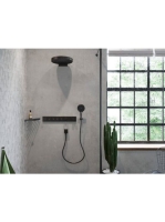 Hansgrohe Rainfinity kézizuhany 130 EcoSmart szálcsiszolt fekete króm 26865340