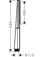 Hansgrohe Rainfinity keskeny króm kézizuhany 100 1jet 26866000