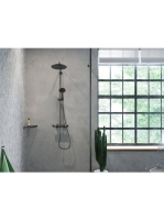 Hansgrohe Croma Select S zuhanyrendszer termosztáttal és kézizuhannyal, fekete/króm 26890340