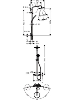 Hansgrohe Raindance S 240 1jet króm zuhanyrendszer 27115000