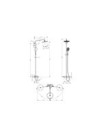 Hansgrohe Raindance S 240 1jet króm zuhanyrendszer 27117000