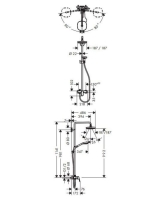 Hansgrohe Croma Select E 180 zuhanyrendszer 2jet fehér/króm 27258400