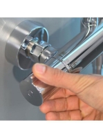 Hansgrohe Crometta S termosztátos zuhanyrendszer 240, 1jet, EcoSmart, króm 27268000