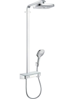 Hansgrohe Raindance Select E zuhanyrendszer EcoSmart, termosztátos csapteleppel, króm 27283000