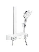 Hansgrohe Raindance Select E 300 zuhanyrendszer 2jet, termosztátos csapteleppel, fehér/króm 27283400