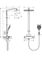 Hansgrohe Raindance E 360 1jet Zuhanyrendszer Ecosmart 27286000