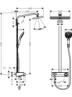 Hansgrohe Raindance E 360 ST króm zuhanyrendszer 27288000