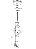 Hansgrohe Croma Select E zuhanyrendszer 180 2jet fehér/króm 27352400