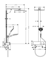Hansgrohe Raindance E Zuhanyrendszer 300 1jet ShowerTablet 350 króm 27361000