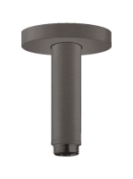 Hansgrohe S 100 mennyezeti csatlakozó, szálcsiszolt fekete króm 27393340