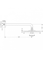 Hansgrohe Raindance S 240 AIR 1 Jet fejzuhany Ecosmart 27461000