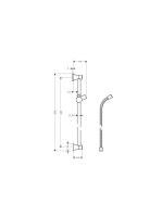 Hansgrohe Unica'Classic zuhanyrúd 0,65m 27617000
