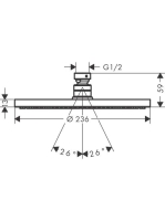 Hansgrohe Raindance S 240 1jet fejzuhany, matt fekete 27623670