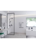 Hansgrohe Raindance Select S matt fekete zuhanyrendszer 240 1jet PowderRain termosztáttal 27633670