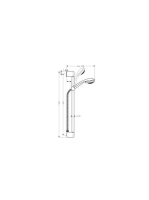 Hansgrohe Crometta 85 zuhanyszett Vario 65 cm-es zuhanyrúddal, króm 27763000